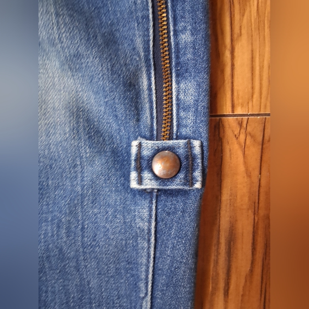 Y2k Blue Denim Jeans Silver By Ziggy - Picture 6 of 11